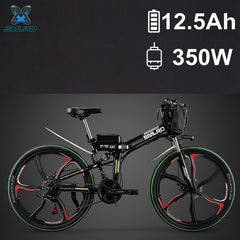 26" 48V 350W/500W 8 / 12.5AH Lithium Battery Folding Electric Bicycle, Mountain Bike, Electric Bike, MTB E Bike (Bag Type)