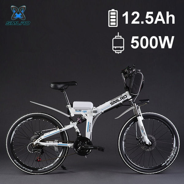 26" 48V 350W/500W 8 / 12.5AH Lithium Battery Folding Electric Bicycle, Mountain Bike, Electric Bike, MTB E Bike (Bag Type)