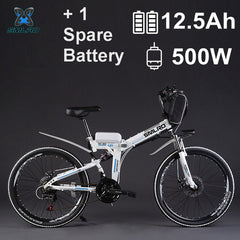 26" 48V 350W/500W 8 / 12.5AH Lithium Battery Folding Electric Bicycle, Mountain Bike, Electric Bike, MTB E Bike (Bag Type)