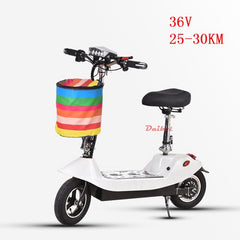 Daibot Electric Scooter 36V Two Wheel Electric Scooters 10 inch 350W Portable Pink Folding Electric Bike For Girl Women