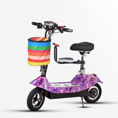 Daibot Electric Scooter 36V Two Wheel Electric Scooters 10 inch 350W Portable Pink Folding Electric Bike For Girl Women