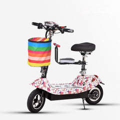 Daibot Electric Scooter 36V Two Wheel Electric Scooters 10 inch 350W Portable Pink Folding Electric Bike For Girl Women