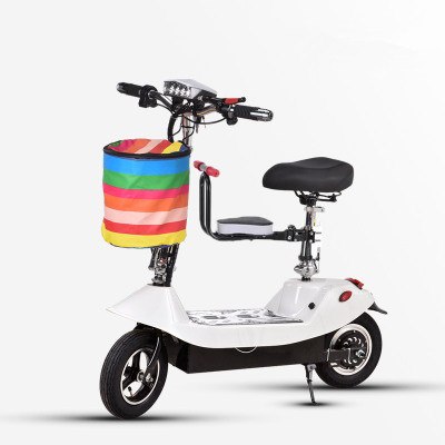 Daibot Electric Scooter 36V Two Wheel Electric Scooters 10 inch 350W Portable Pink Folding Electric Bike For Girl Women