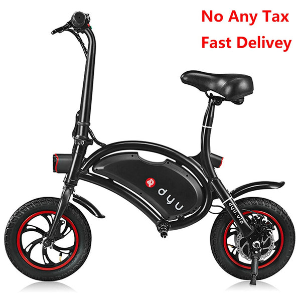 F-Wheel DYU D1 Electric Bike 12 Inch Wheels 10Ah Smart Folding Electric Bicycle 40km Super Long Mileage E Bike Deluxe Version EU