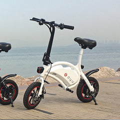 F - Wheel DYU D1 Folding Electric Bicycle Bike 12 Inch Wheels EU Plug 10Ah Smart APP Electric Bicycle ( Deluxe Version )