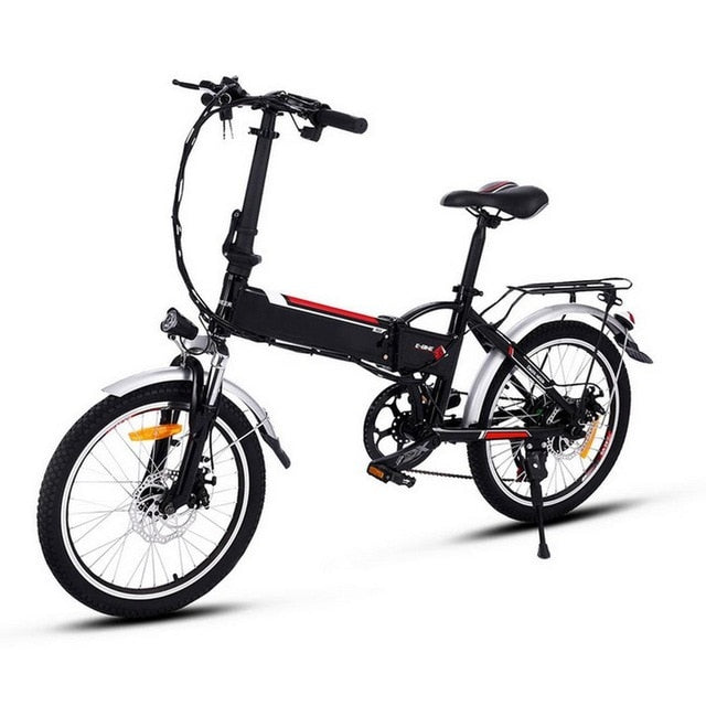 ANCHEER New Electric Bicycle Mountain Bikebike 18 inch Aluminum Alloy Folding Bike E Road Cycling Bicycle White Unisex Hot sale