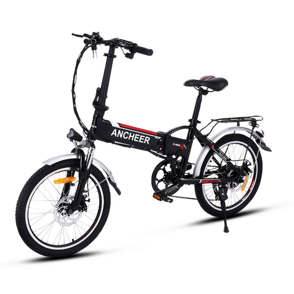 ANCHEER New bike 18.7 inch Aluminum Alloy Folding Bike Electric Bicycle Mountain Bike Road Cycling Bicycle White Unisex Hot sale
