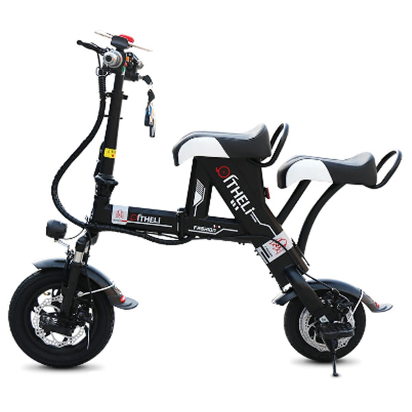 Daibot Electric Bike 500W Two Wheel Electric Scooters 12 Inch 36V Lightweight Folding Mini Electric Bicycle For Adults With Seat