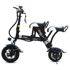 Daibot Electric Bike 500W Two Wheel Electric Scooters 12 Inch 36V Lightweight Folding Mini Electric Bicycle For Adults With Seat