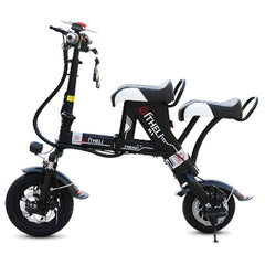 Daibot Electric Bike 500W Two Wheel Electric Scooters 12 Inch 36V Lightweight Folding Mini Electric Bicycle For Adults With Seat