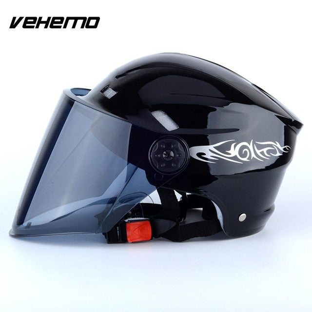 Motorcycle Helmets Electric Bicycle Helmet Open Face Dual Lens Visors Men Women Summer Scooter Motorbike Moto Bike Helmet