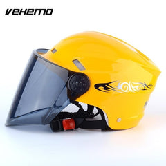Motorcycle Helmets Electric Bicycle Helmet Open Face Dual Lens Visors Men Women Summer Scooter Motorbike Moto Bike Helmet