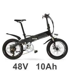 20 Inch Folding Electric Bicycle,  500W 48V 10Ah Hidden Battery, Aluminum Alloy Frame Mountain Bike, Suspension Fork