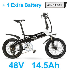20 Inch Folding Electric Bicycle,  500W 48V 10Ah Hidden Battery, Aluminum Alloy Frame Mountain Bike, Suspension Fork