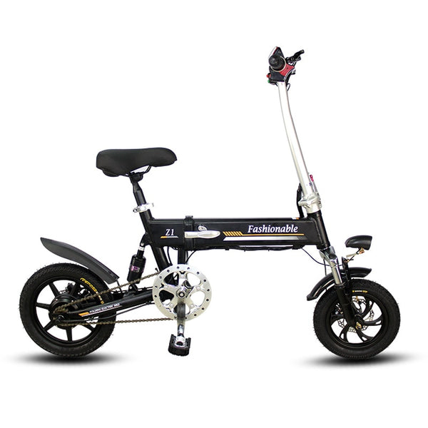 14inch electric bike Portable folding electric bicycle mini adult e bike powered motorcycles Two-disc brakes electric bicycle