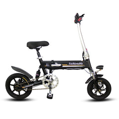 14inch electric bike Portable folding electric bicycle mini adult e bike powered motorcycles Two-disc brakes electric bicycle