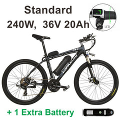400W /240W, 26 Inches Electric Bicycle, UP to 48V 15Ah Lithium Battery , Aluminum Alloy Frame Mountain Bike.