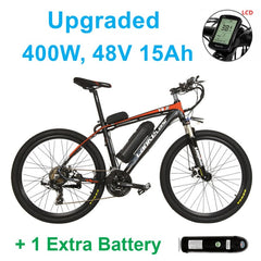 400W /240W, 26 Inches Electric Bicycle, UP to 48V 15Ah Lithium Battery , Aluminum Alloy Frame Mountain Bike.
