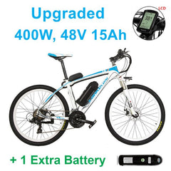400W /240W, 26 Inches Electric Bicycle, UP to 48V 15Ah Lithium Battery , Aluminum Alloy Frame Mountain Bike.