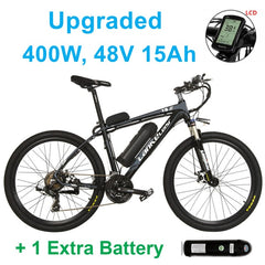 400W /240W, 26 Inches Electric Bicycle, UP to 48V 15Ah Lithium Battery , Aluminum Alloy Frame Mountain Bike.