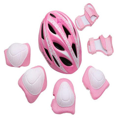 7pcs A set GUB Star Cycling children's Kids Folding Scooter Bicycle Cycling Helmet BMX Skate Fixed Safe Protection boy girls