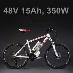 26"  48V Lithium Battery 350W Aluminum Alloy Electric Bicycle, 27 Speed Electric Bike, MTB / Mountain Bike,adopt Oil Disc Brakes