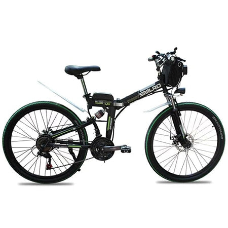 Mountain Bike 21 speeds 36V 350W Lithium Battery 10AH Brushless Motor powerful Electric Bicycle ride 26" Foldable Free delivery