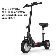 48V 500W long distance electric scooter max over 100km 48V 26A lithium battery Folding electric bike Over 100KM with seat m365