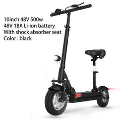 48V 500W long distance electric scooter max over 100km 48V 26A lithium battery Folding electric bike Over 100KM with seat m365