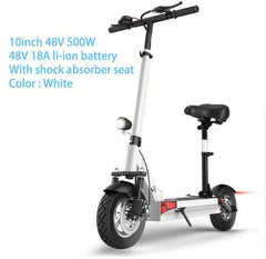 48V 500W long distance electric scooter max over 100km 48V 26A lithium battery Folding electric bike Over 100KM with seat m365
