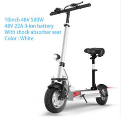 48V 500W long distance electric scooter max over 100km 48V 26A lithium battery Folding electric bike Over 100KM with seat m365