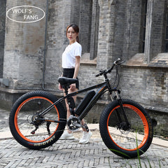 Electric Bike 26x4.0" inch Fat Electric Bicycle 36V 8/10ah Lithium Battery Electric Mountain Bike 350W Motor EBike powerful