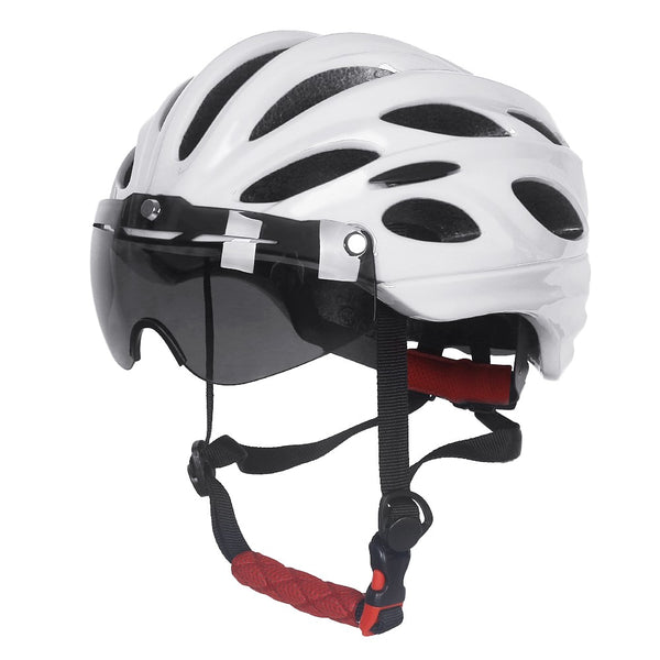 Bike Bicycle Cycling Helmet Outdoor Sports Riding MTB Bike Bicycle Safety Protection Helmet with Detachable Magnetic Shield Goggles