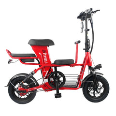 parent-child electric bicycle 12-inch Folding  electric bike Removable battery electric bicycle travel electric vehicle