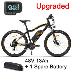 MZZK 27.5'' Electric Bicycle Powerful Motor 48V 13Ah Lithium Battery Mountain Bike Ebike