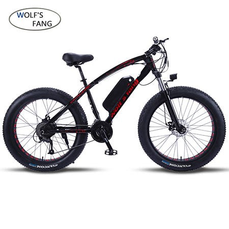 Mountain Bike Electric Bicycle 48 V 500 W 12 Ah 27 speed 26"X 4.0 powerful electric Fat bike Lithium Battery  Off road bike