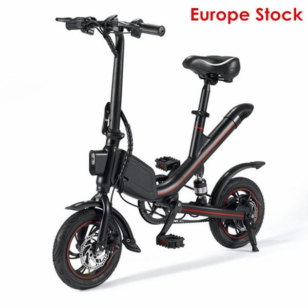 Electric Bikes Adults Two Wheels Electric Bicycle Protable 12 Inch 350W Electric Bike Mini E-Bike