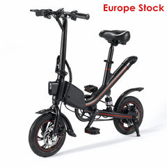 Electric Bikes Adults Two Wheels Electric Bicycle Protable 12 Inch 350W Electric Bike Mini E-Bike
