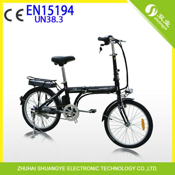 Free Shipping 36v 20" Folding Small E-Bike with Pedal Assistance Electric Bike for Europe