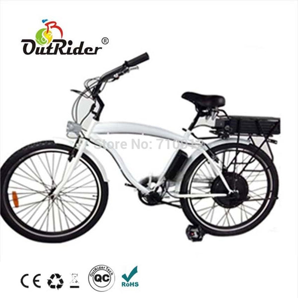 New Design 2017  Brushless Hub Motor Beach Cruiser Electric Bike  OR21C09