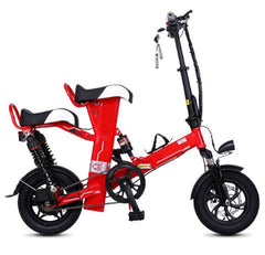 48V 25A  built-in lithium battery bicycle 12 inch mini folding electric bike lady e bike 400W motor