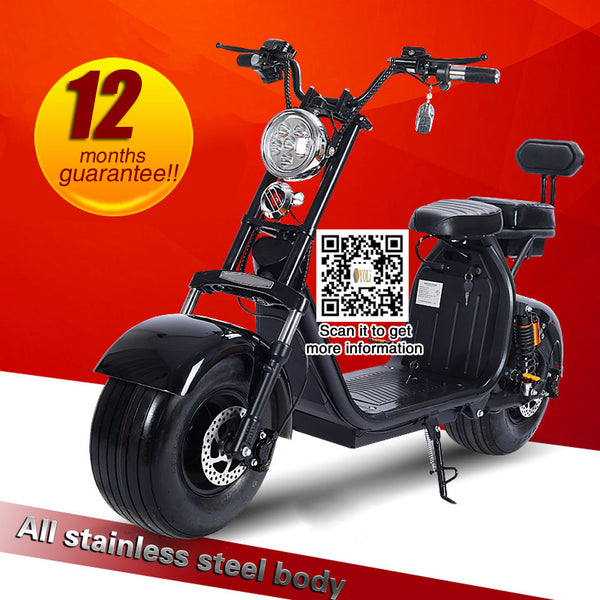 9.5 inch vaccunm Fat tire electric bicycle  bike 1500W motor front and rear suspension 40km