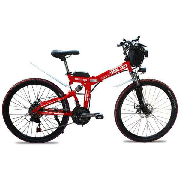 21 speed electric bicycle folding electric bike 24 and 26inch lithium battery folding mountain bike Adults electric bike