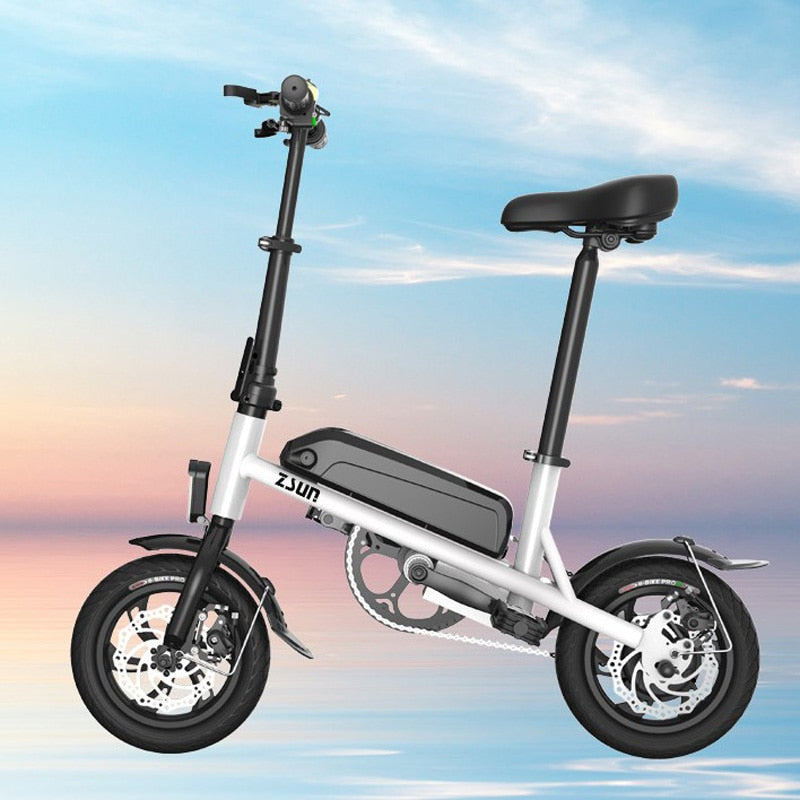 2018 HOT SALE mini folding electric bicycle 12-inch 36V  THREE GEAR  OPTIONAL Lithium electric folding bike FREE SHIPPING