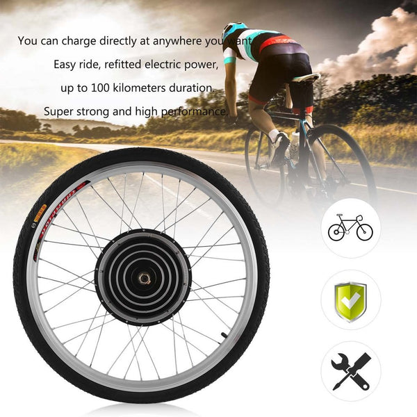 500W 36V Electric Bicycles E-Bike 26inch Front Wheel Conversion Kit Powerful Cycling Brushless Motor Replace Set