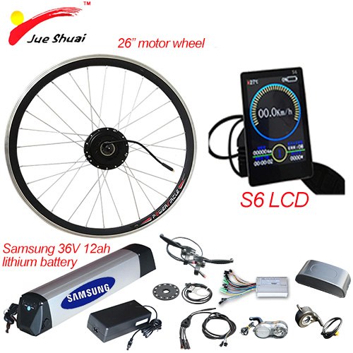 36V 500W Ebike Kit Electric Bike Battery 36V 12ah Conversion Kit for 20 24 26 700C 28 Electric Motor Wheel bicicleta electrica