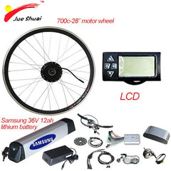 36V 500W Ebike Kit Electric Bike Battery 36V 12ah Conversion Kit for 20 24 26 700C 28 Electric Motor Wheel bicicleta electrica