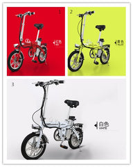 14-inch 48vJapan  aluminum alloy lithium battery adult electric bicycle portable bike,Double disc brake Folding MBX