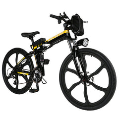 new  26'' 27Speed Folding Electric Disc brake Mountain Bike with Lithium-Ion Battery Anti-shock MTB Disc Brakes Electric Bicycle