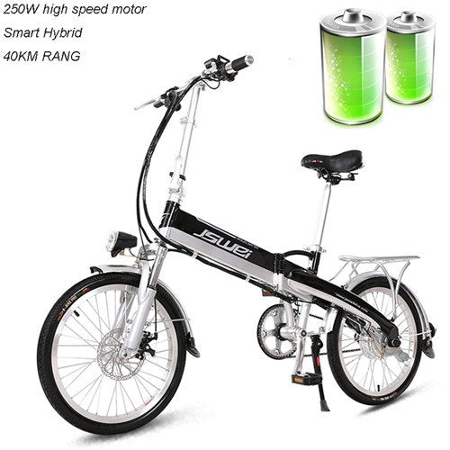 20 inch folding electric bike boost 48V lithium battery rang 50km max speed 30km bottle mini adult scooter speed change samrt